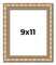 9x11 Silver Modern Bamboo Picture Frame - UV Acrylic, Foam Board Backing, Hanging Hardware